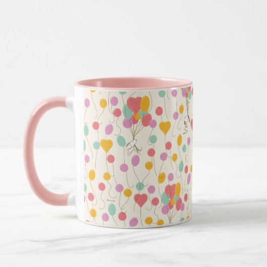 Snoopy Bunches of Balloons Pattern Tasse (Links)