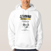 Snoopy Cartoon Lifting Weights Hoodie (Vorderseite)