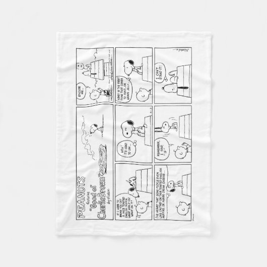 Snoopy & Charlie Brown | English Muffin Fleecedecke (Vorderseite)