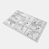 Snoopy & Charlie Brown | English Muffin Fußmatte (Schrägansicht)