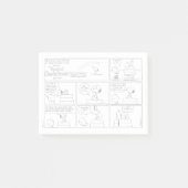 Snoopy & Charlie Brown | English Muffin Post-it Klebezettel (Vorderseite)