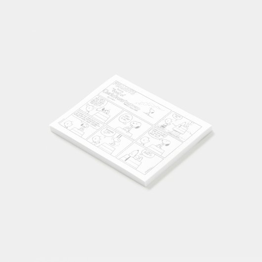 Snoopy & Charlie Brown | English Muffin Post-it Klebezettel (angewinkelt)