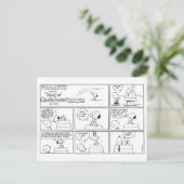 Snoopy & Charlie Brown | English Muffin Postkarte (Stehend Vorderseite)