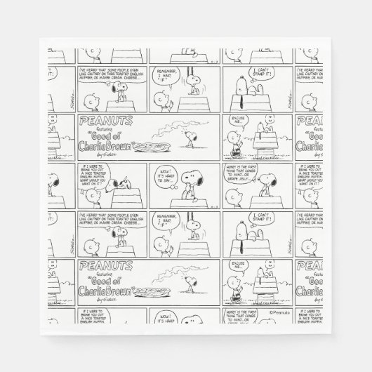 Snoopy & Charlie Brown | English Muffin Serviette (Vorderseite)