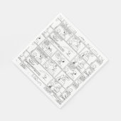 Snoopy & Charlie Brown | English Muffin Serviette (Ecke)