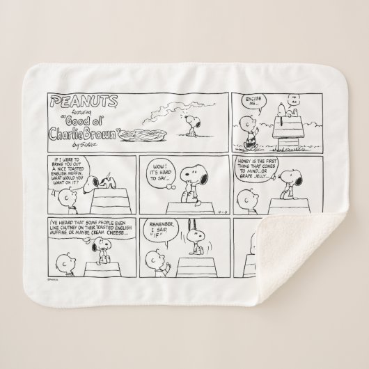 Snoopy & Charlie Brown | English Muffin Sherpadecke (Vorderseite (Horizontal))