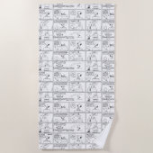 Snoopy & Charlie Brown | English Muffin Strandtuch (Vorderseite)