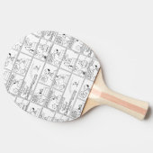 Snoopy & Charlie Brown | English Muffin Tischtennis Schläger (Seitenansicht)