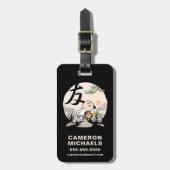 Snoopy, Charlie Brown und Woodstock - Freund Gepäckanhänger (Vorderseite vertikal)