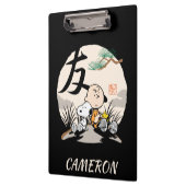 Snoopy, Charlie Brown und Woodstock - Freund Klemmbrett (Links)