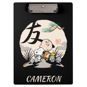 Snoopy, Charlie Brown und Woodstock - Freund Klemmbrett