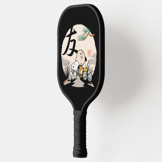 Snoopy, Charlie Brown und Woodstock - Freund Pickleball Schläger (Links)