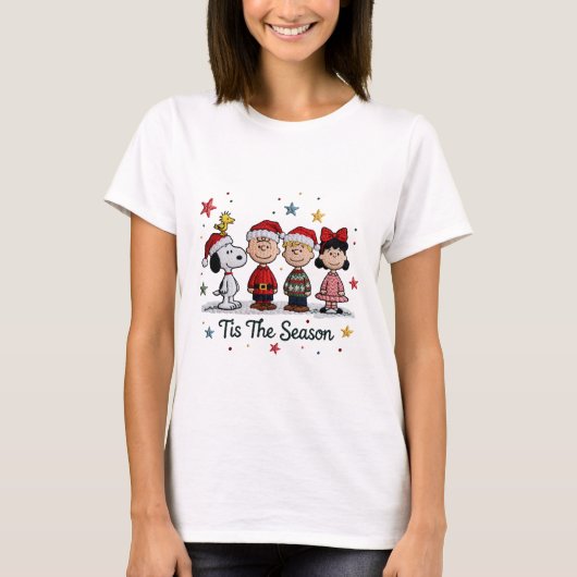 Snoopy Christmas, Tis The Season , Christmas T-Shirt (Vorderseite)