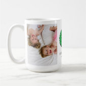 Snoopy Christmas Wreath | Bestes Vater Foto Kaffeetasse (Links)