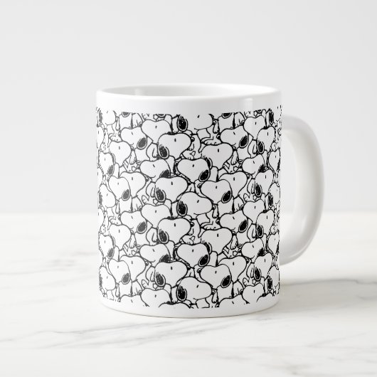 Snoopy Classic Comic Muster Jumbo-Tasse (Vorderseite Rechts)