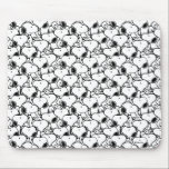 Snoopy Classic Comic Muster Mousepad<br><div class="desc">Schauen Sie sich dieses super niedliche Design mit Snoopy in vielen Posen Muster an.</div>