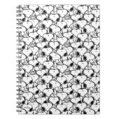 Snoopy Classic Comic Muster Notizblock (Vorderseite)