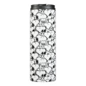Snoopy Classic Comic Muster Thermosbecher (Rückseite)
