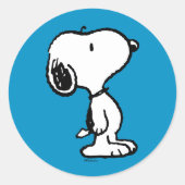 Snoopy Classic Comic Runder Aufkleber (Vorderseite)
