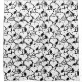Snoopy Classic Comics Pattern Duschvorhang (Vorderseite)