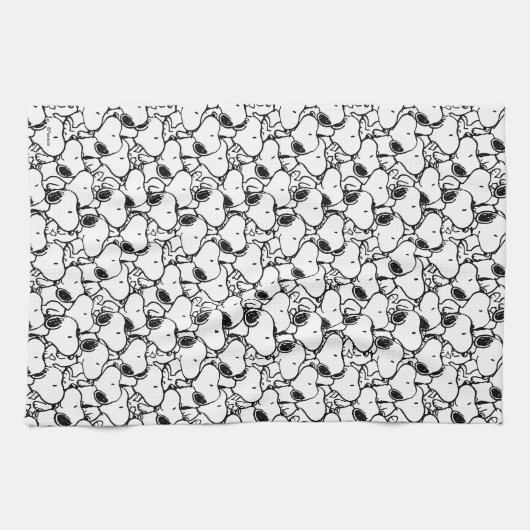 Snoopy Classic Comics Pattern Geschirrtuch (Horizontal)