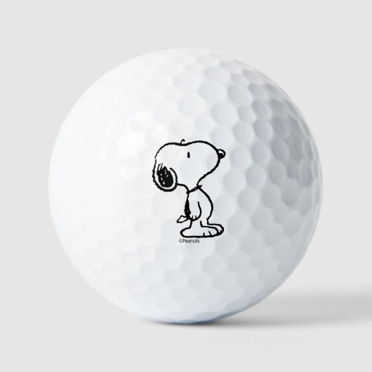Snoopy Classic Comics Pattern Golfball (Vorderseite)