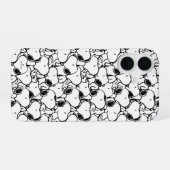 Snoopy Classic Comics Pattern iPhone 16 Hülle (Rückseite (Horizontal))