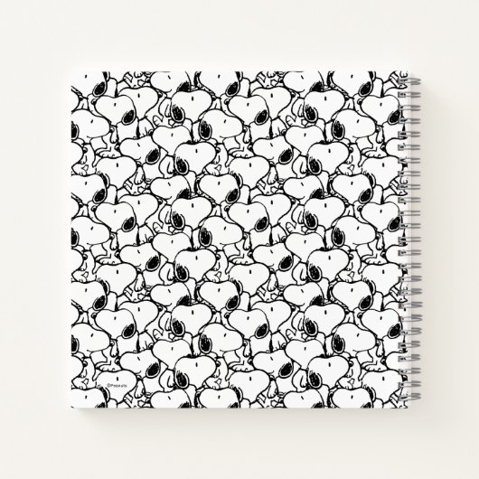 Snoopy Classic Comics Pattern Notizblock (Rückseite)