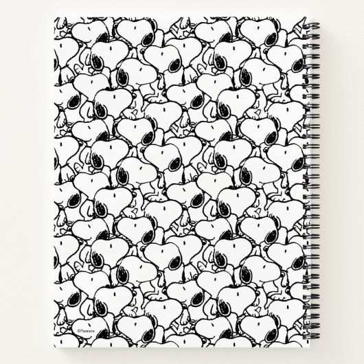 Snoopy Classic Comics Pattern Notizblock (Rückseite)