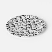 Snoopy Classic Comics Pattern Pappteller (Schrägansicht)