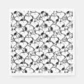 Snoopy Classic Comics Pattern Serviette (Vorderseite)