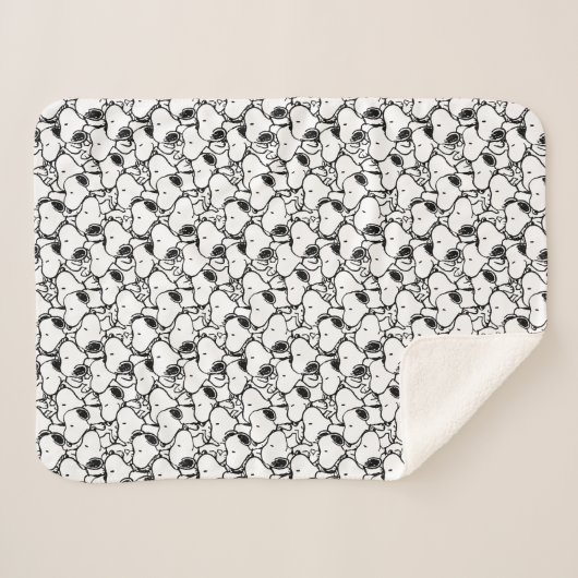 Snoopy Classic Comics Pattern Sherpadecke (Vorderseite (Horizontal))