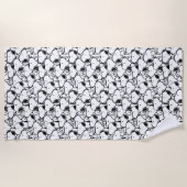 Snoopy Classic Comics Pattern Strandtuch (Vorderseite)