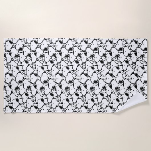 Snoopy Classic Comics Pattern Strandtuch (Vorderseite)