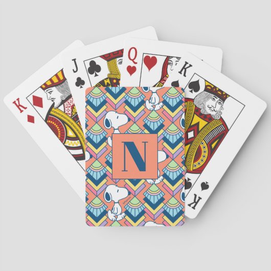 Snoopy Deko Dreams Muster Kartenspielen Spielkarten (Rückseite)