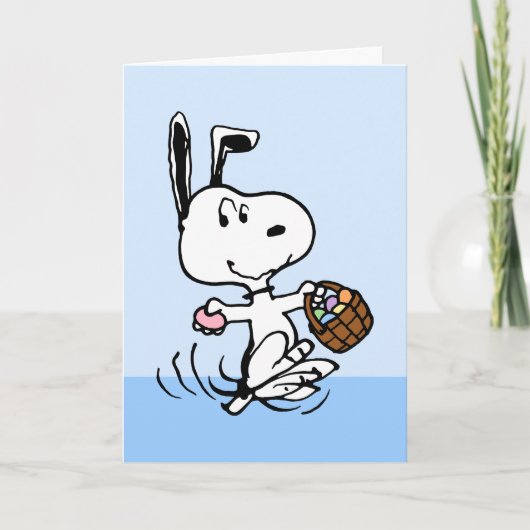 Snoopy Der OsterBeagle Feiertagskarte (Vorderseite)