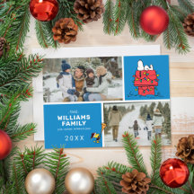 Snoopy Doghouse Weihnachtsfamilie Foto Collage