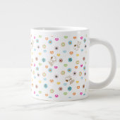 Snoopy farbenfrohe Herzmuster Jumbo-Tasse (Rechts)