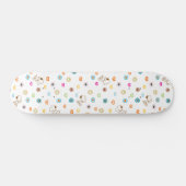 Snoopy farbenfrohe Herzmuster Skateboard (Horizontal)