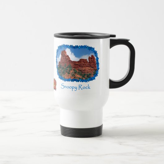 Snoopy Felsen/Bell-Felsen Sedona Reise-Tasse Reisebecher (Rechts)