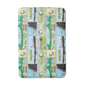 Snoopy & Friends | Go-Camping Badematte (Vorderseite Vertikal)