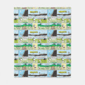 Snoopy & Friends | Go-Camping Fleecedecke (Vorderseite)