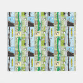 Snoopy & Friends | Go-Camping Fleecedecke (Vorderseite (Horizontal))