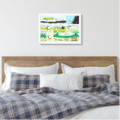 Snoopy & Friends | Go-Camping Leinwanddruck (Insitu (Schlafzimmer))