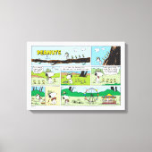 Snoopy & Friends | Go-Camping Leinwanddruck (Vorderseite)