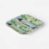 Snoopy & Friends | Go-Camping Pappteller (Gewinkelt)