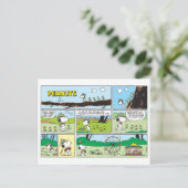 Snoopy & Friends | Go-Camping Postkarte (Stehend Vorderseite)