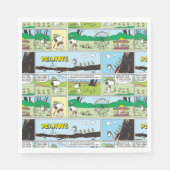 Snoopy & Friends | Go-Camping Serviette (Vorderseite)