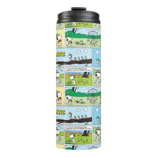 Snoopy & Friends | Go-Camping Thermosbecher (Vorderseite)