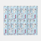 Snoopy & Friends Hockey Game Fleecedecke (Vorderseite (Horizontal))